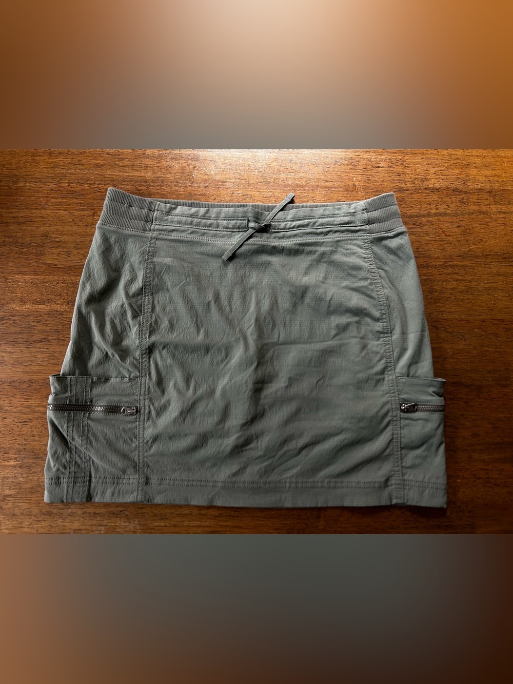Athleta Olive Green Drawstring Skort Size 14